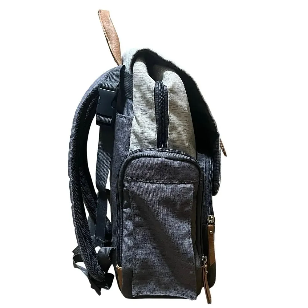Eddie Bauer Cascade First Adventure Backpack Baby Diaper Bag - Gray 90347 EUC!